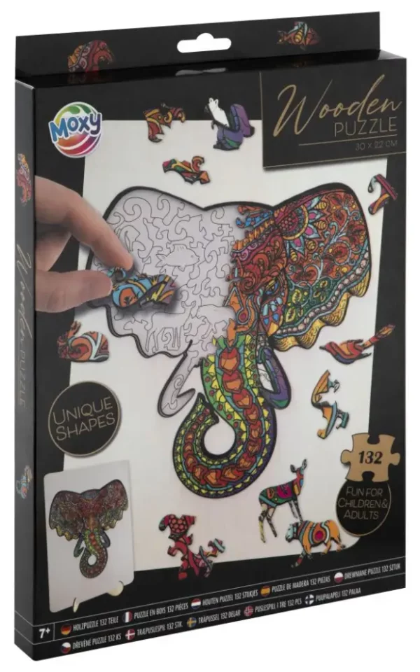 Wooden Puzzle Unique Shapes - 6 Assorted models - Image 6