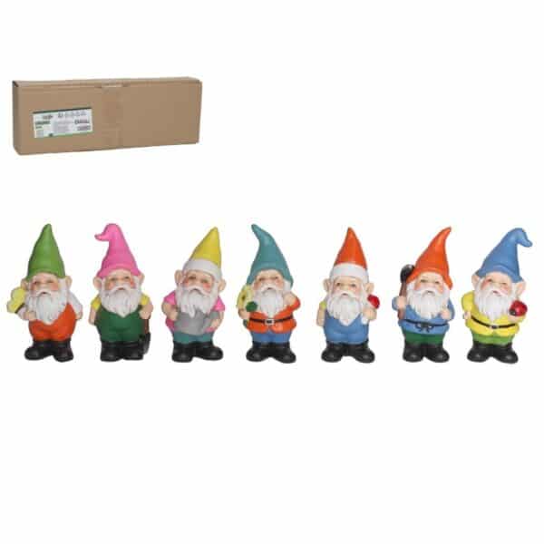 Garden Gnome Adan 7 Assorted models  6.5x5.5x13.8 Cm