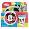 5 Pcs Plastic Kids Microwave Safe set Mickey Premium