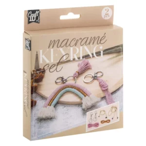 Macrame Keyrings,2 Pcs, Size Item: 3x9 Cm