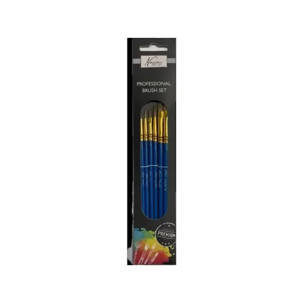 Professional Brush Set, 6 Pcs