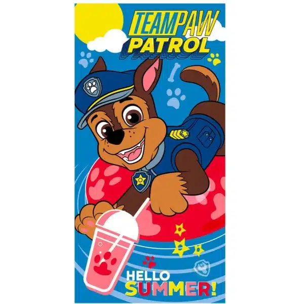 Beach Towel Paw Patrol In Microfibre - 70x140cms