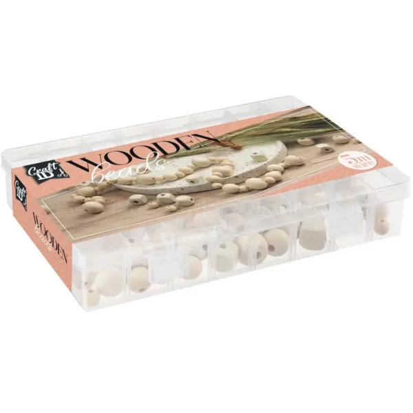 Wooden Bead Set, 130 Grams