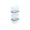 Wham® Box & Lid 1.5L Set of 4 Clear/Assorted