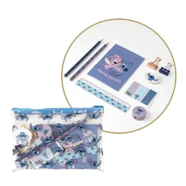 Stitch 12 Piece School Stationery