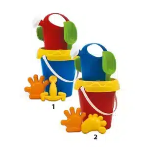 Beach Bucket 2 Assorted models - Diameter 16cms with Accessories