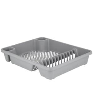 Cool Grey Large Dish Drainer