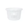 Plastic Round Laundry Basket Ice White