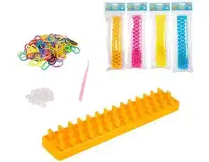 Loom Bands Maker In Plastic Bag With 150 Bands 4 Asst Colours