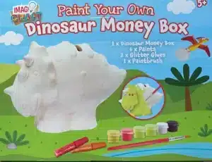Paint your own Dinosaur Money Bank