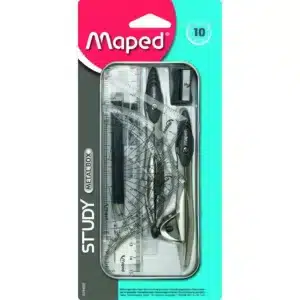 Maped Study Geometry 10 Piece Set in Tin Box