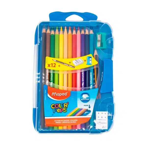 Maped Colorpeps Pencil Set x12 + Accessories