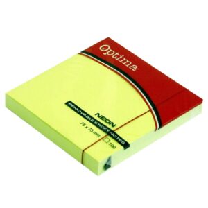 Optima Sticky Notes 75x75mm Green x100