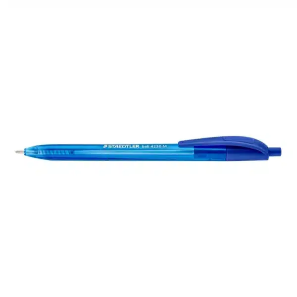 Staedtler 4230 M Retractable Triangular Ballpoint Pen Medium Blue