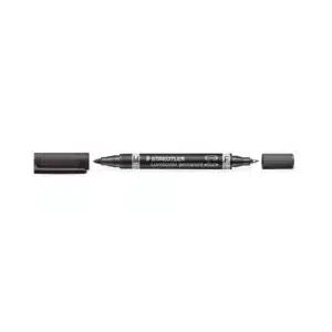 Staedtler Duo Permanent Marker Fine/Medium Black