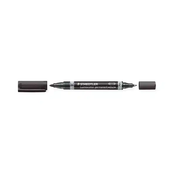 Staedtler Duo Permanent Marker Fine/Medium Black
