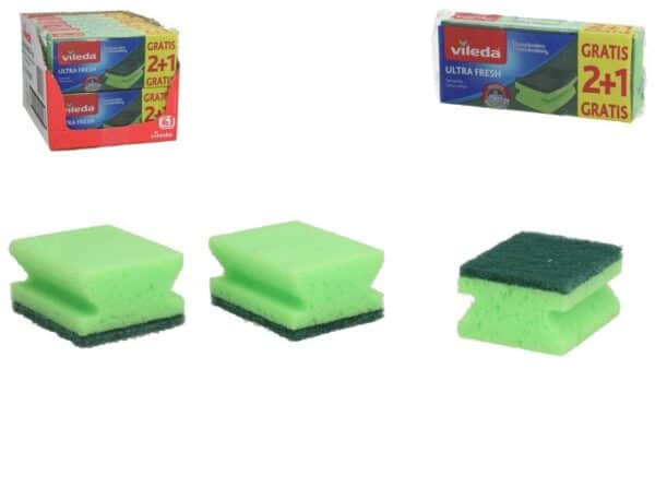 Cleaning Sponges  2+1 free x12 pack