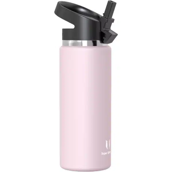 Super Sparrow SwivelSip™ Stainless Steel Insulated Wide Mouth Bottle with Straw Lid, 750ml, Pink