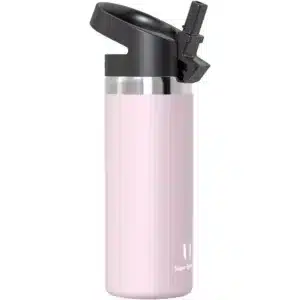 Super Sparrow SwivelSip™ Stainless Steel Insulated Wide Mouth Bottle with Straw Lid, 500ml, Pink
