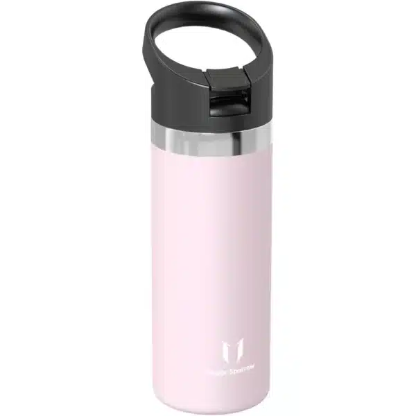 Super Sparrow SwivelSip™ Stainless Steel Insulated Wide Mouth Bottle with Straw Lid, 500ml, Pink - Image 4
