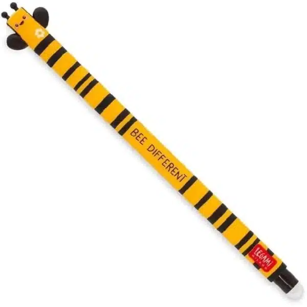 Legami Erasable Pen Bee, Black Ink