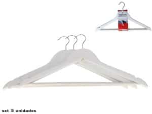 Wooden Hangers X3  44x23cm Anti-slip
