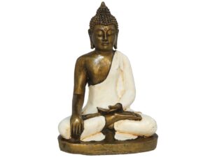 Buddha Meditasi 25 Cm White