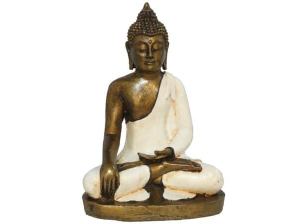 Buddha Meditasi 25 Cm White