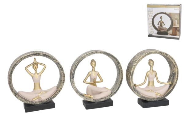Yoga Figure Balhaar 3 Assorted models  5.5 x21.5 x23 cms
