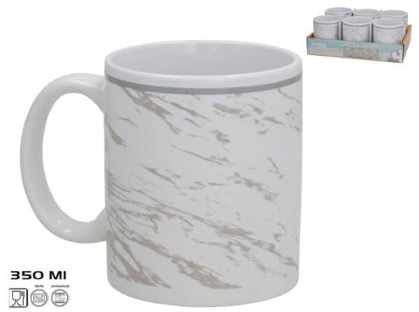 Ceramic Jug 350ml Marble Colour