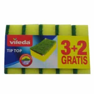 Vileda Cleaning Sponges Tip Top 3+2 free