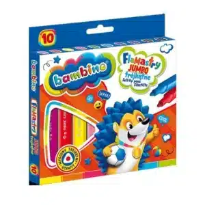Bamibino Jumbo Triangular Felt-tip Pens 10-Pack