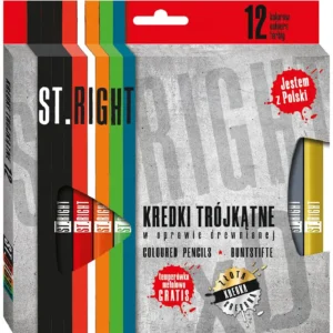 Thick Triangular Pencil Colours 12 Colors