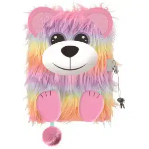 Rainbow Bear 3D Diary With A Padlock