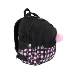 ST.Right Backpack 4 Compartments BP-01 Pink Checkered