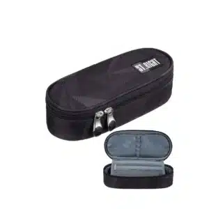 ST.Right Oval Pencil Case PC-01 Geometric Grey