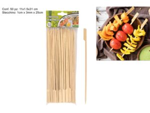 Kebab Sticks Bamboo 50pieces 25cm