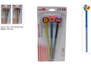 3 Pack Pencils with Topper
