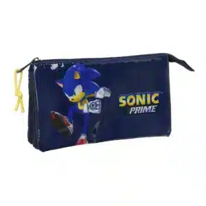 Triple Pencil Case Sonic "City"