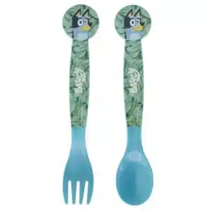 2 Piece Cutlery Set In Polybag Bluey