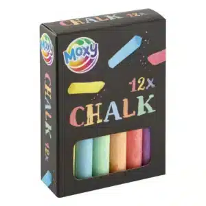 Pack of 12 Chalk, Coloured