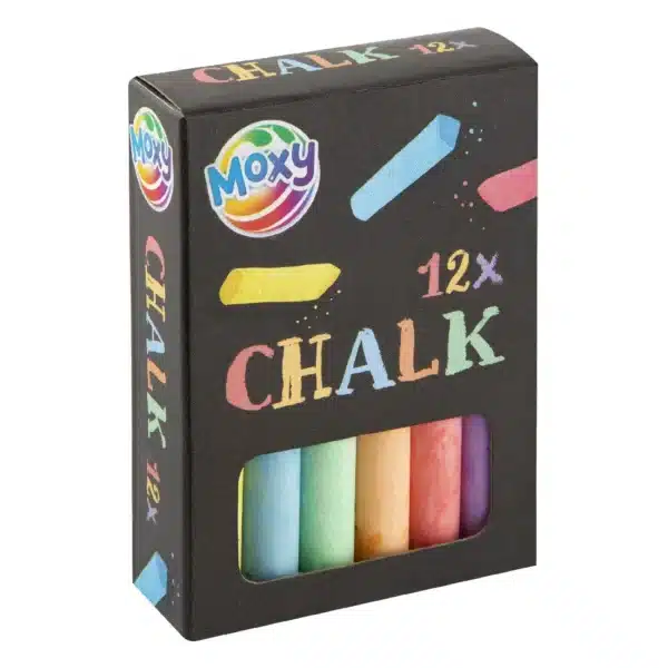 Pack of 12 Chalk, Coloured