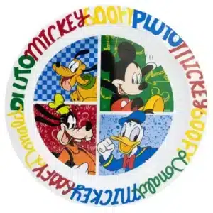 Kids Microwave Safe Plastic Plate Mickey Has Fun