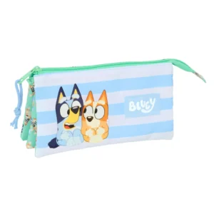 Triple Pencil Case Bluey Sisters