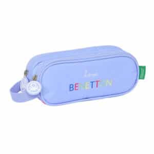 Double Pencil Case Benetton Lilac