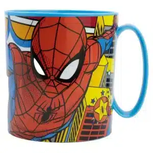 Microwave Safe Plastic Mug 390 ml Spiderman Midnight Flyer