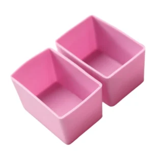 Munchbox Rectangular Munch Cups Pink x2