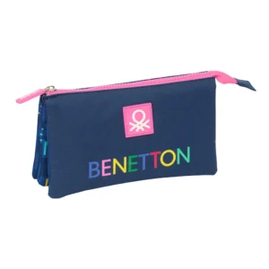 Triple Pencil Case Benetton Damero