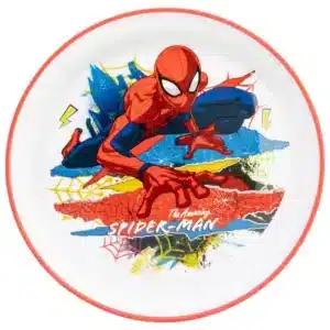 Non Slip Bicolor Premium Plate Spiderman