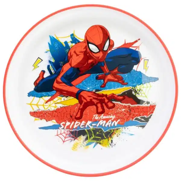 Non Slip Bicolor Premium Plate Spiderman